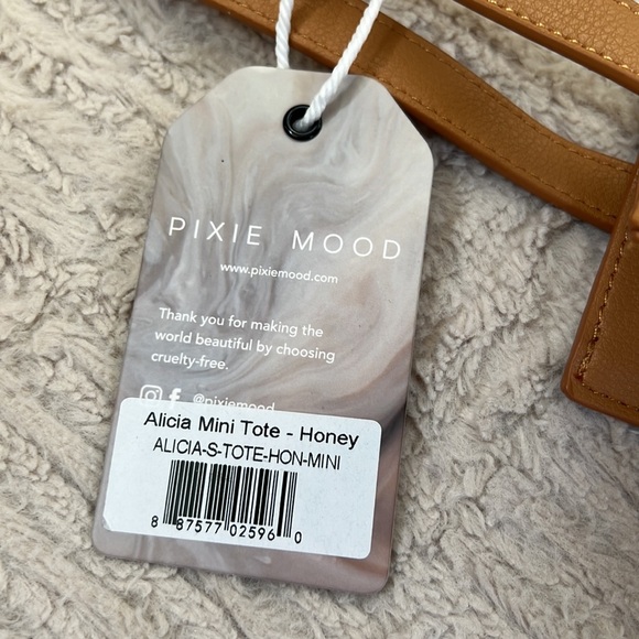 Pixie Mood Alicia mini tote bag in Honey, new condition with tags - Picture 9 of 16